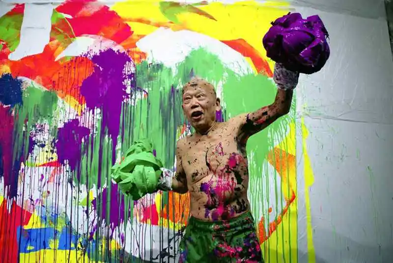 Ushio Shinohara boxing paintings